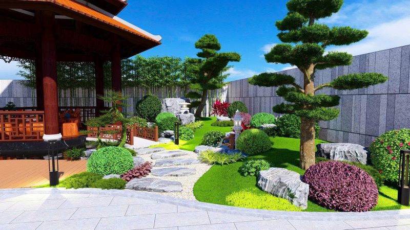 Tiểu cảnh sân vườn tại Bắc Ninh